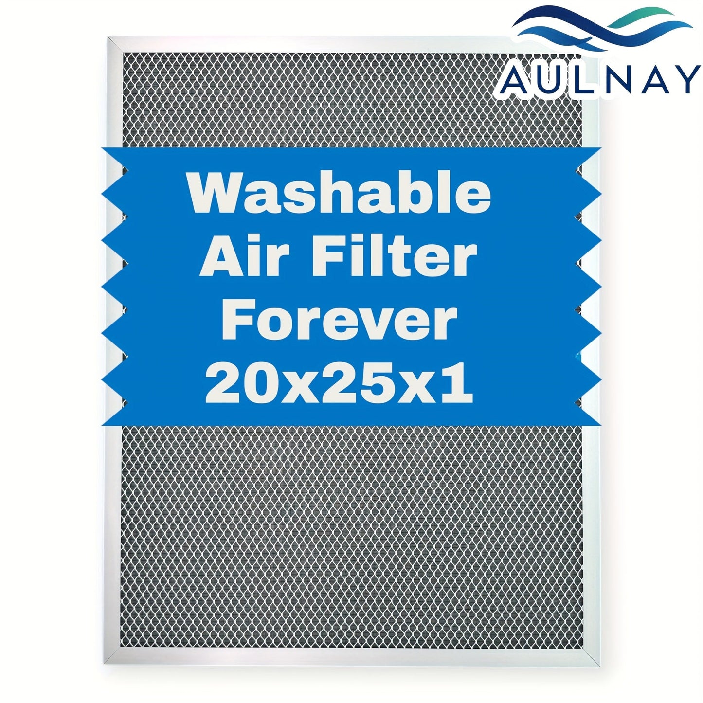Electrostatic HVAC Air Filter MERV 8 Lifetime Reusable, 6-Layer Filtration MPR 600 FPR 5, Increases Airflow