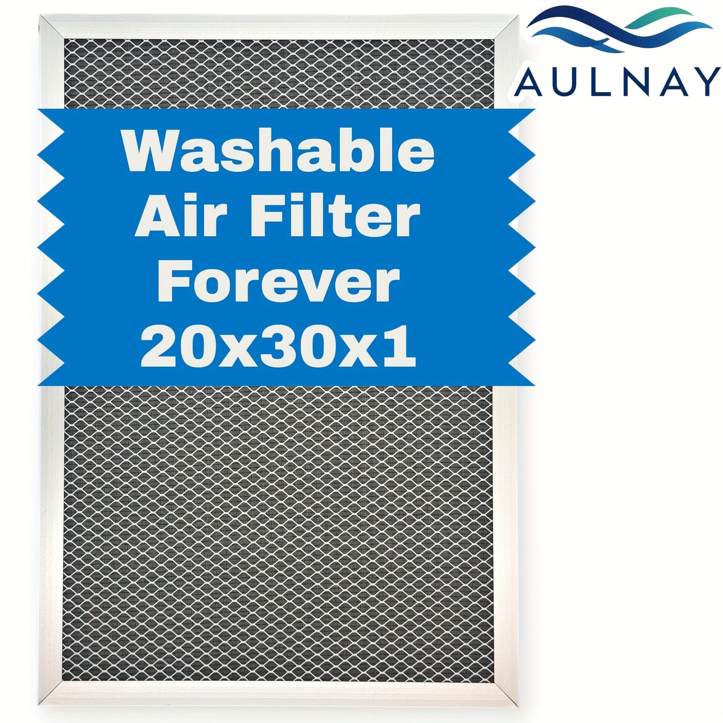 Electrostatic HVAC Air Filter MERV 8 Lifetime Reusable, 6-Layer Filtration MPR 600 FPR 5, Increases Airflow