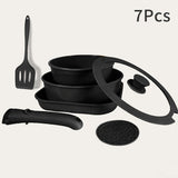 7-Piece Detachable Black Set
