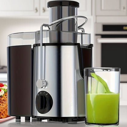 Juicer Machine 500W Centrifugal Juice Extractor with Pulp Separation 3-Inch Wide Mouth 3-Speed Settings Easy to Clean Detachable Parts High