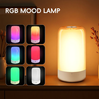 RGB Night Light Touch Control Bedside Lamp 13 Colors 3-Level Dimming LED Desk Lamp for Entryways, Bedrooms and Living Spaces