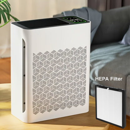 Air Purifier with HEPA Filter, PM2.5 Display, Air Sensor, Auto Mode, Timer and Two Color Options