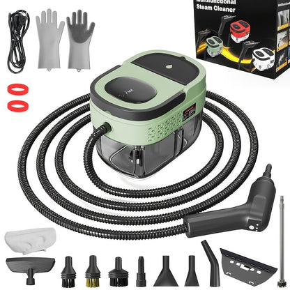 Steam Cleaner 1500W 1.6L Tank Model with 3-Level Hand Control, 221°F Steam and Multi-Tool Kit