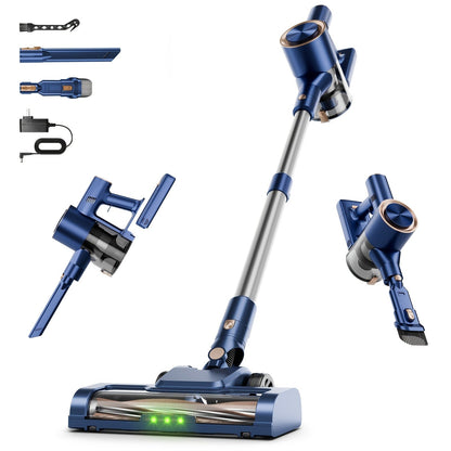 Cordless Vacuum Cleaner 58Kpa Strong Suction 6-in-1 Rechargeable Stick Vacuum for Entryways, Bedrooms and Living Spaces