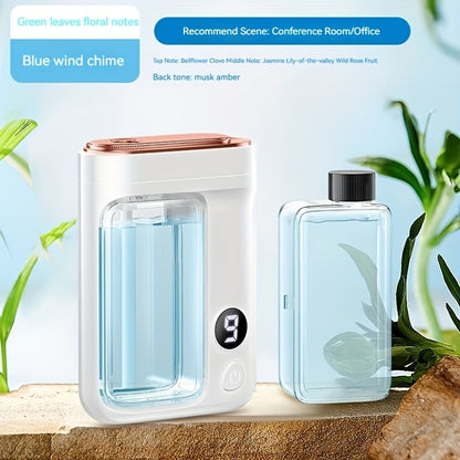 Essential Oil Aromatherapy Diffuser Set, Mini Humidifier with 7 Spray Levels, 1/4/ Timer, 5.07oz
