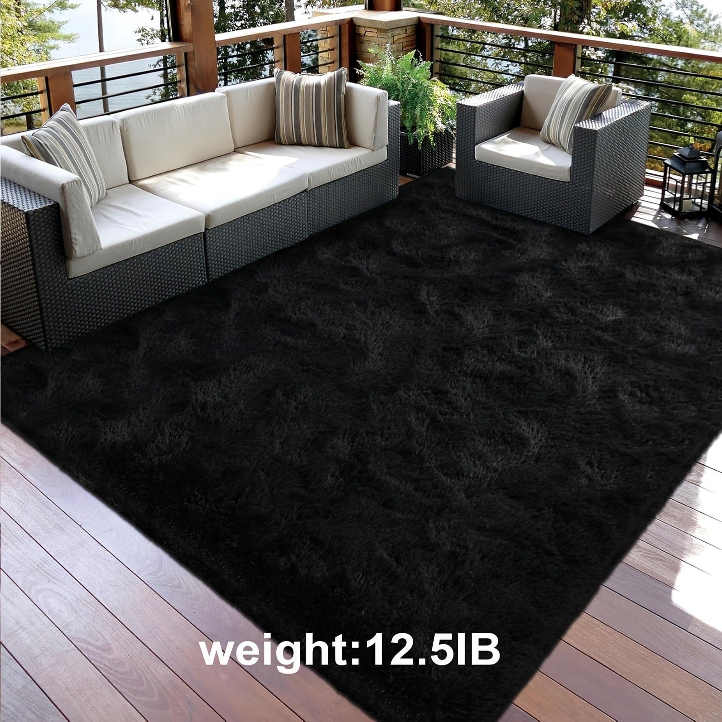 Non-Slip Area Rug Fluffy Soft Carpet – Modern Home Decor Floor Mat for Living Room, Bedroom, Kitchen & Bathroom | Easy Clean Cute Plush Rug