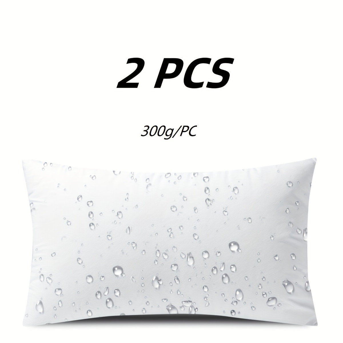 Pillow Inserts Square Indoor Outdoor Decorative Cushion Filling – Woven Fabric 200g+ Stuffing for Throw Pillows Couch Sofa Patio, White