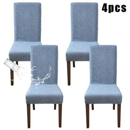 Stretch Dining Chair Covers Set of 4/6 – Plant Print Slipcovers for Dining Room Kitchen Chairs, Elastic Parsons Chair Protector, Home Decor