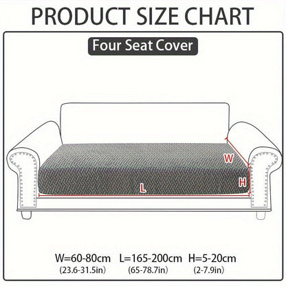 Sofa Cover Sectional Panel Options for Single to 4 Seats, Chaise, Armrest Pair or Backrest in Five Colors