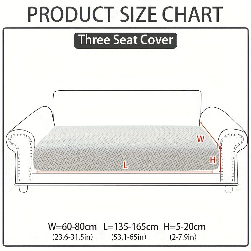 Sofa Cover Sectional Panel Options for Single to 4 Seats, Chaise, Armrest Pair or Backrest in Five Colors