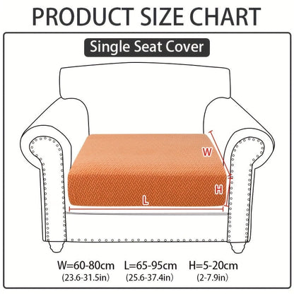 Sofa Cover Sectional Panel Options for Single to 4 Seats, Chaise, Armrest Pair or Backrest in Five Colors