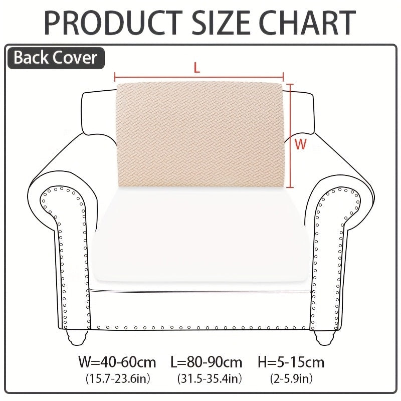 Sofa Cover Sectional Panel Options for Single to 4 Seats, Chaise, Armrest Pair or Backrest in Five Colors