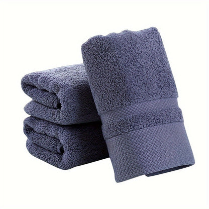 100% Cotton Bath Towel 500GSM Ultra Absorbent Soft Quick Dry Thick Hand Towel for Bathroom Gym Machine Washable Khaki Purple Blue Gray Green