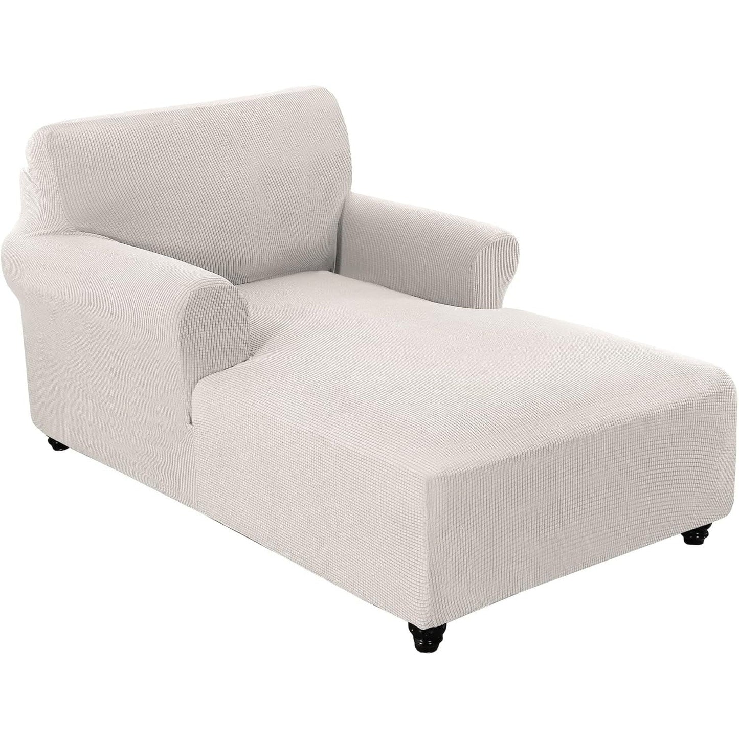 Chaise Lounge Cover Stretch Slipcover Jacquard Fabric Chair Sofa Protector for Living Room Bedroom Multi-Color
