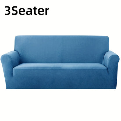 Sofa Cover Elastic Stretch Slipcover for 1, 2, 3 or 4-Seater Sofas in Seven Solid Colors with Model-Specific Size and Color Options