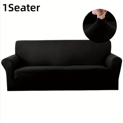 Sofa Cover Elastic Stretch Slipcover for 1, 2, 3 or 4-Seater Sofas in Seven Solid Colors with Model-Specific Size and Color Options