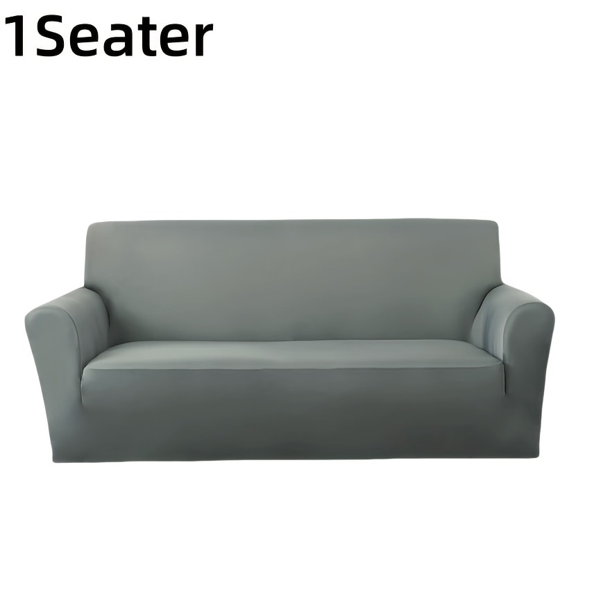 Sofa Cover Elastic Stretch Slipcover for 1, 2, 3 or 4-Seater Sofas in Seven Solid Colors with Model-Specific Size and Color Options
