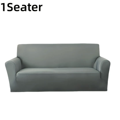 Sofa Cover Elastic Stretch Slipcover for 1, 2, 3 or 4-Seater Sofas in Seven Solid Colors with Model-Specific Size and Color Options
