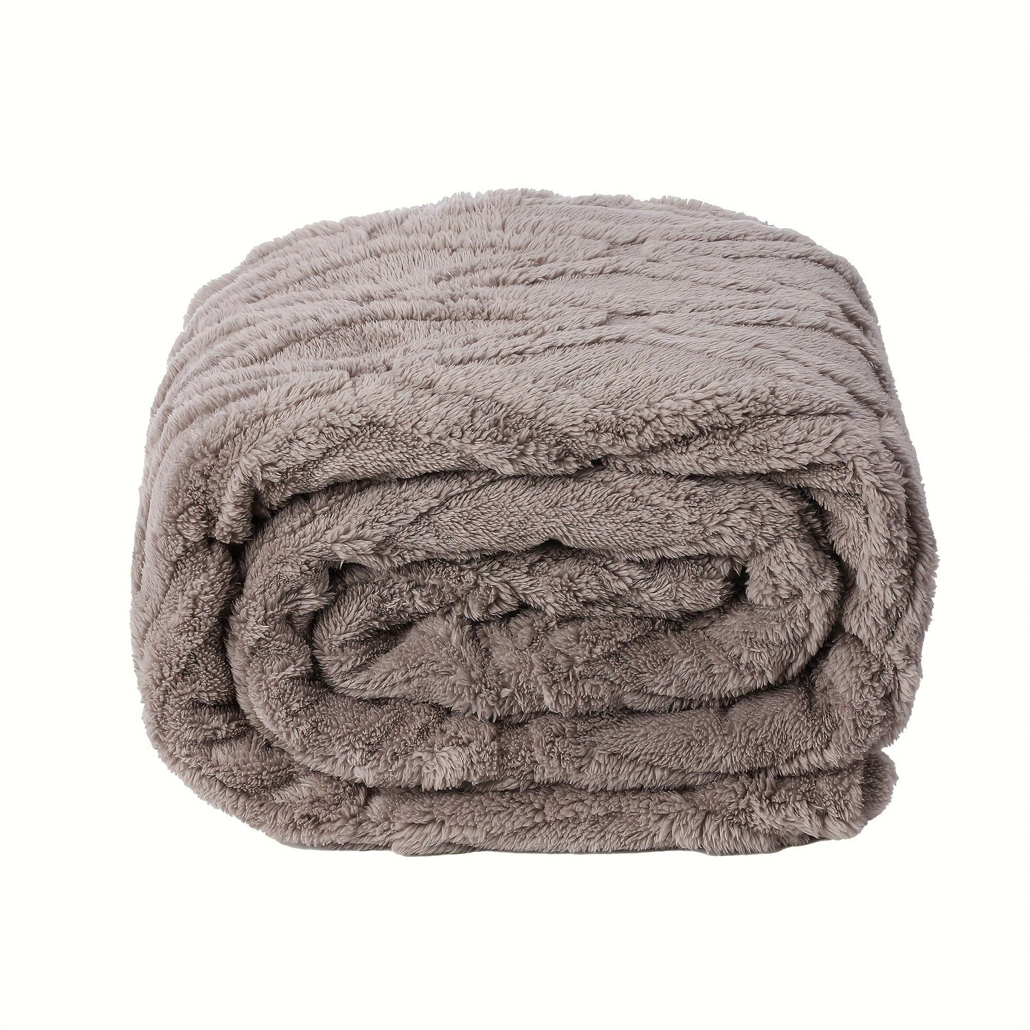 Textured Flannel Blanket in Rhinestone, Wheat-Ear, Checker and Solid Styles with Throw or Queen Options