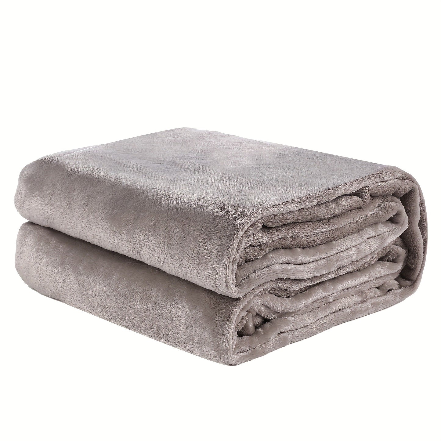 Textured Flannel Blanket in Rhinestone, Wheat-Ear, Checker and Solid Styles with Throw or Queen Options