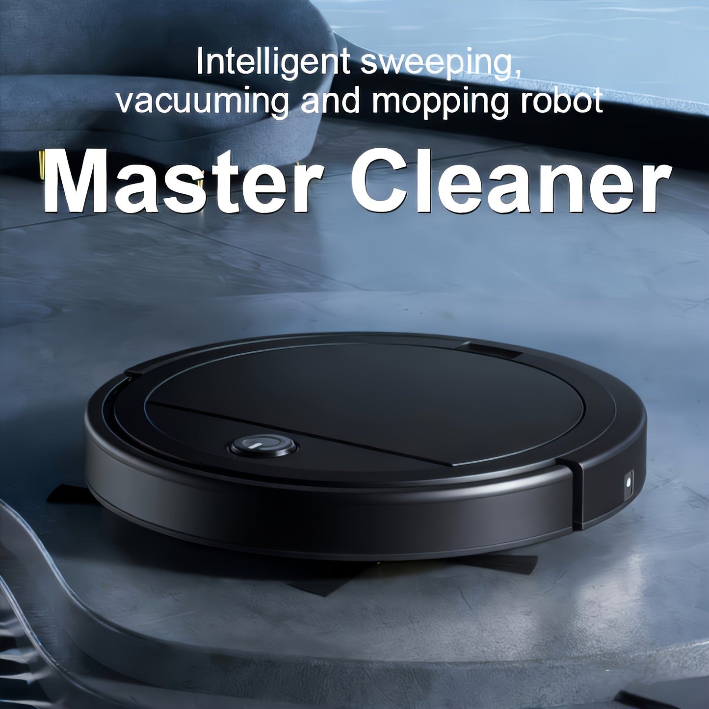 Robot Vacuum Cleaner 3-in-1, 2000Pa Powerful Suction, 150-Min Runtime, Auto Floor Cleaning for Pet Hair