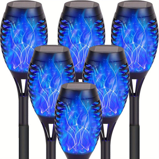 Solar Torch Lights Flickering Flame Outdoor, Dancing Flame Solar Garden Lights, Landscape Pathway Torch for Garden
