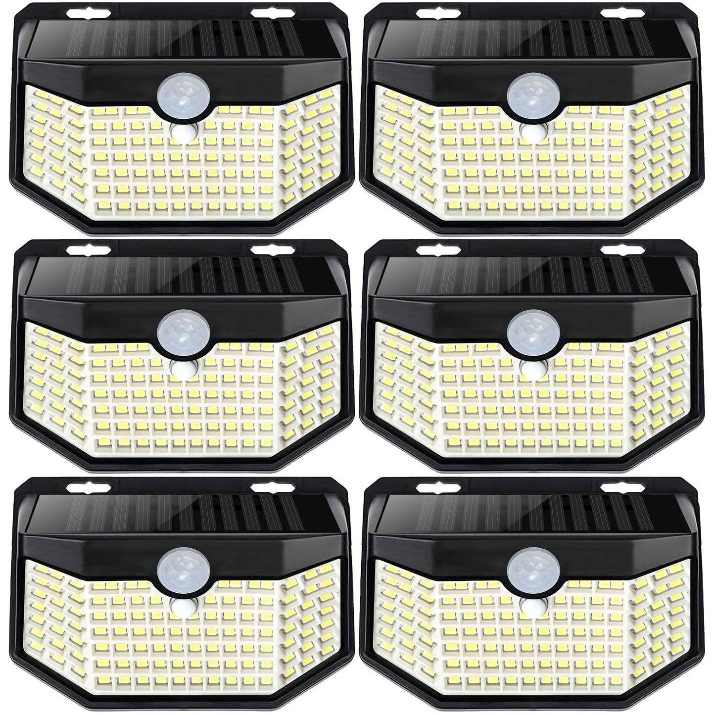 Solar Step Lights Outdoor 120 LED Motion Sensor, 270° Wide Angle Wall Light with 3 Modes, Solar Powered Stair Light for Pathway