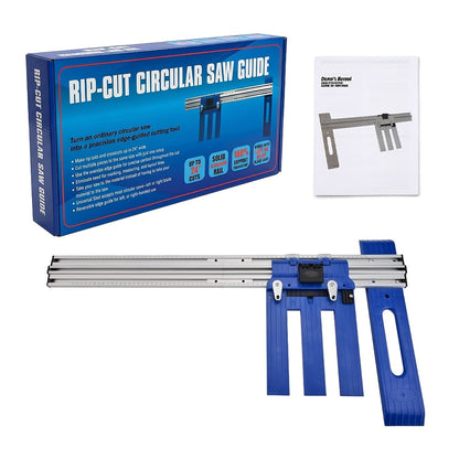 Circular Saw Guide Rail Heavy Duty Metal Manual Precision Cutting Tool for DIY Woodworking Construction Straight Cut Guide No Electricity