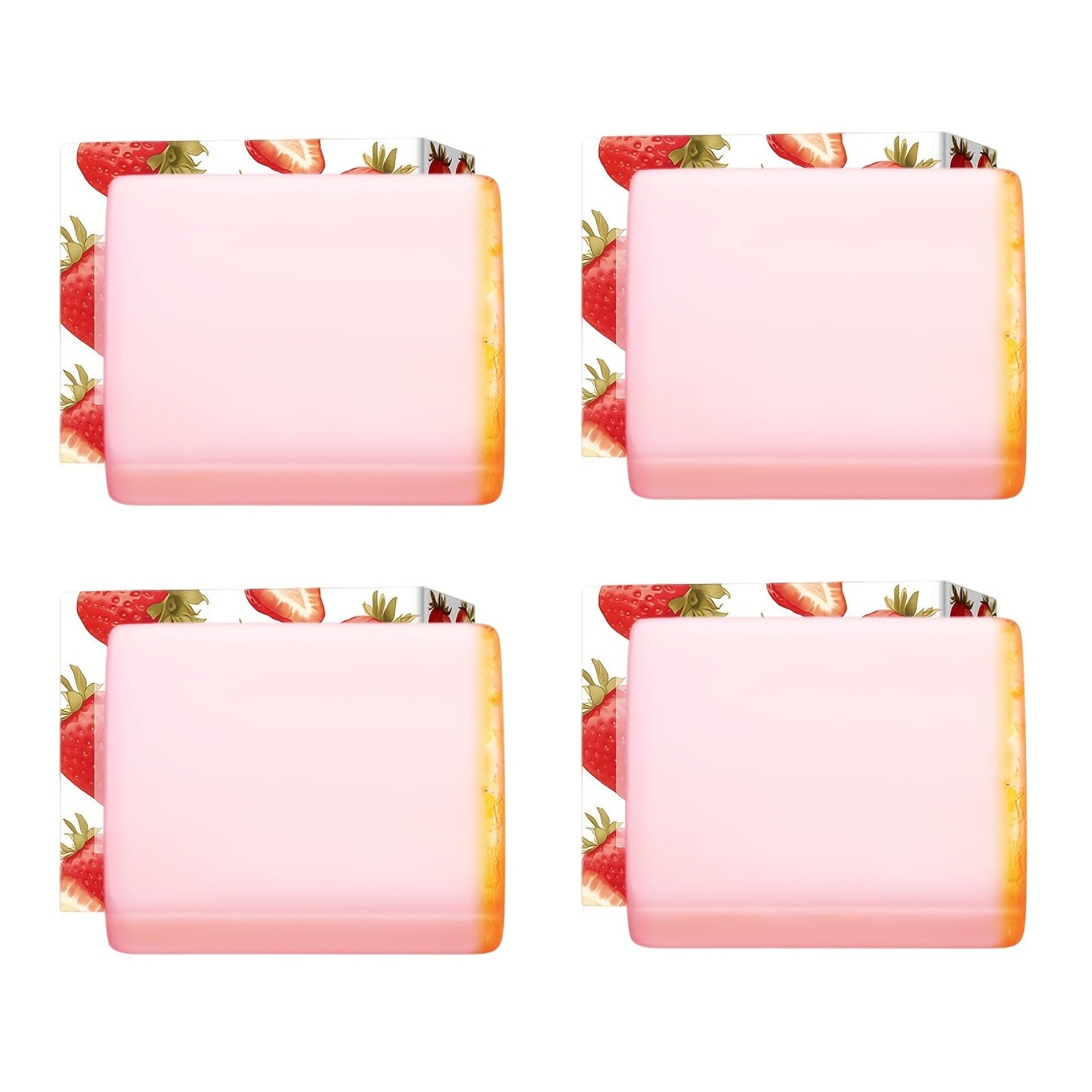 Intimate Cleansing Soap Rose Essence Built-in Bubble Net Rich Foam pH Balance Private Parts Soap for Women Peach Strawberry 2pcs 4pcs