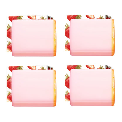Intimate Cleansing Soap Rose Essence Built-in Bubble Net Rich Foam pH Balance Private Parts Soap for Women Peach Strawberry 2pcs 4pcs