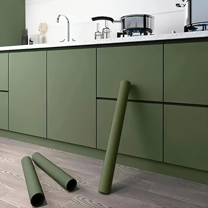 Peel and Stick Wallpaper Textured Matcha Green | Self-Adhesive Contact Paper 23.62"x118.1" Roll | Removable Wall Covering for Kitchen