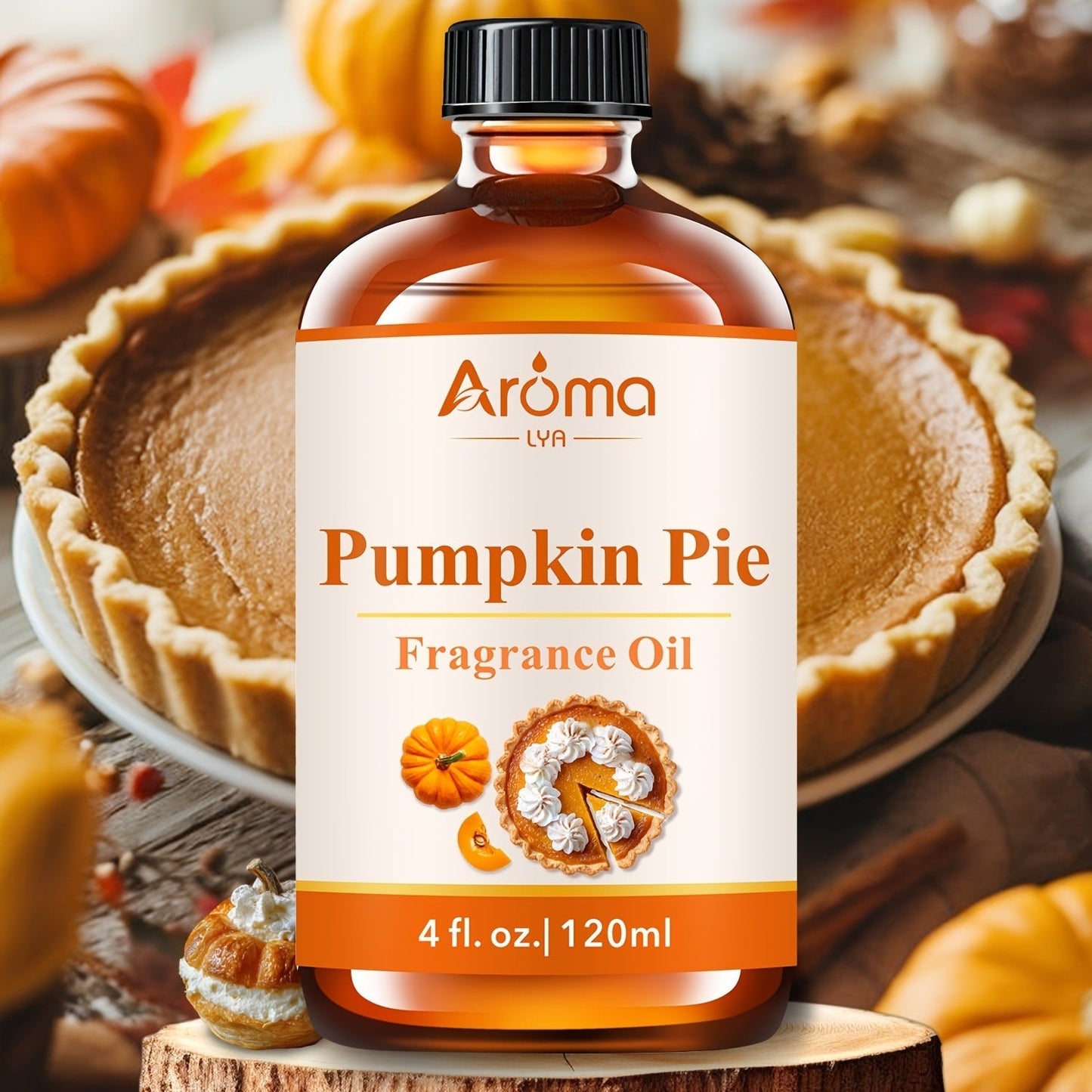 Diffuser Oil 4oz Coconut Vanilla Sweet Orange Pumpkin Pie Peach Hotel Scent for Candle for Entryways, Bedrooms and Living Spaces