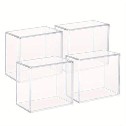 Acrylic Booster Box Display Case with Magnetic Lid, Thick 5mm Clear Storage for Pokemon TCG Card Collectors