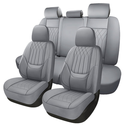 Car Seat Covers PU Leather Full-Coverage Set with Two-Front or Five-Seat Configuration Options