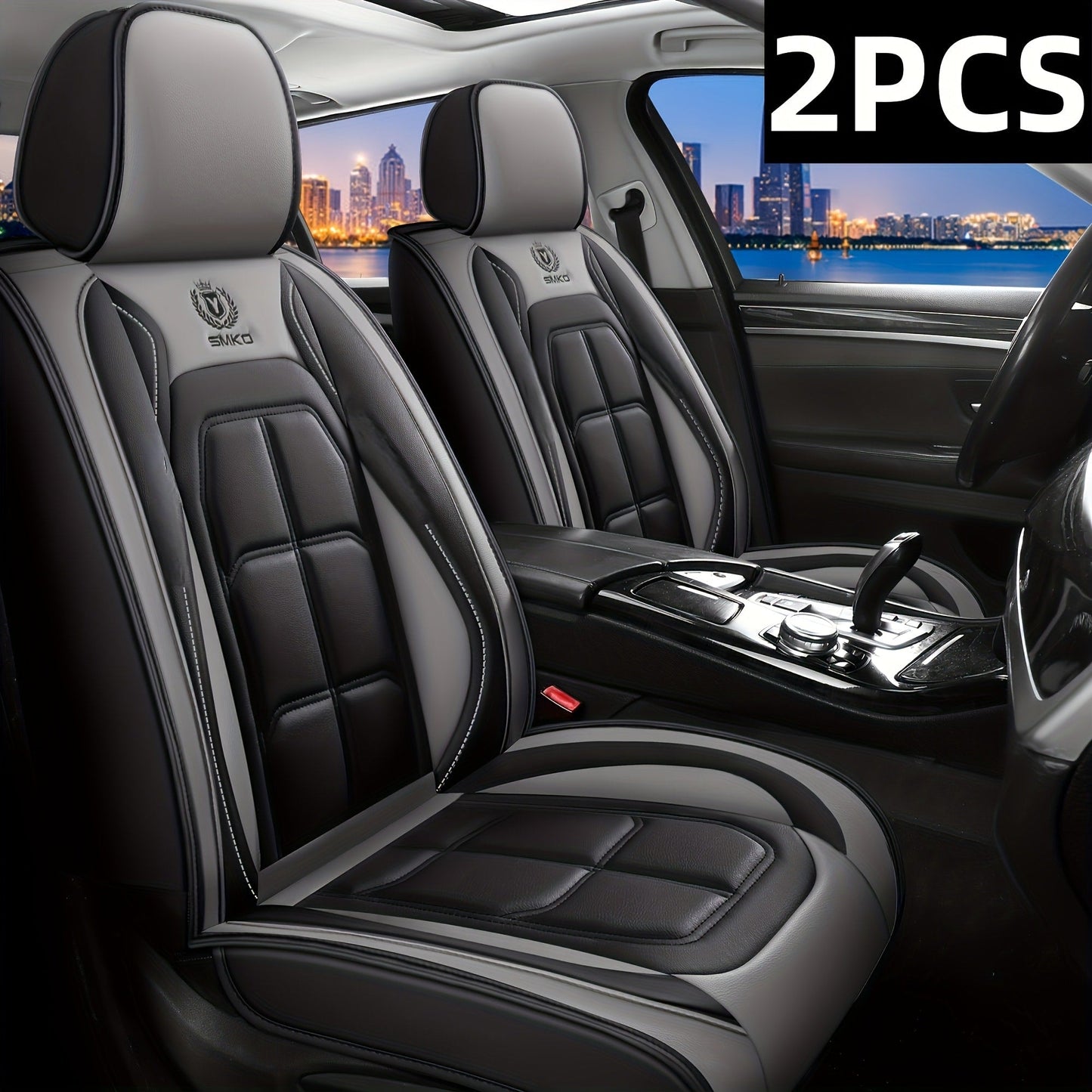 Padded Car Seat Covers in Five Colors with Single Front, Front Pair or Five-Seat Set Options