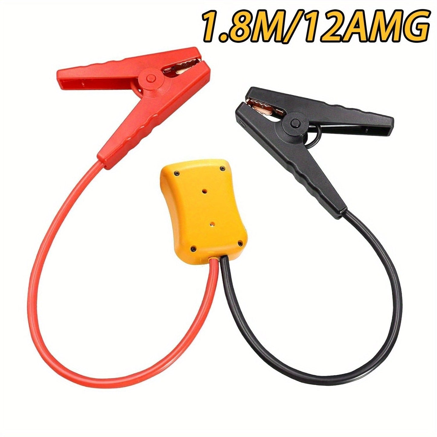 Jumper Cables with Battery Adapter – Compatible with Dewalt 18V & Ryobi 18V, 8AWG 5.9FT Portable Car Jump Starter Cables for Light Vehicles