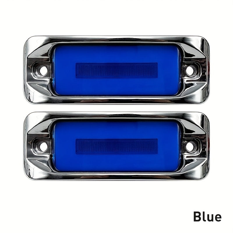 LED Car Side Marker Lights – Strobe Warning Flashing Signal Light for Truck Car Night Driving Safety, High/Low Brightness