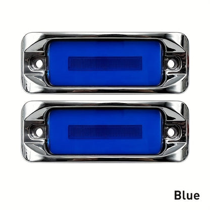 LED Car Side Marker Lights – Strobe Warning Flashing Signal Light for Truck Car Night Driving Safety, High/Low Brightness