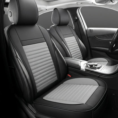 Car Seat Covers Front Pair with Full-Surround High-Back Design and Fifteen Color or Pattern Options