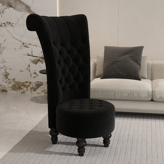 Accent Chair shown in the Black option