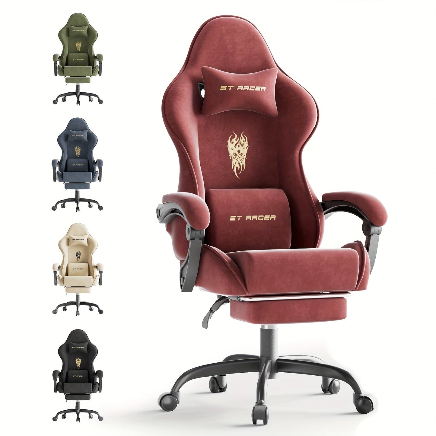 Gaming Chair shown in the Red option