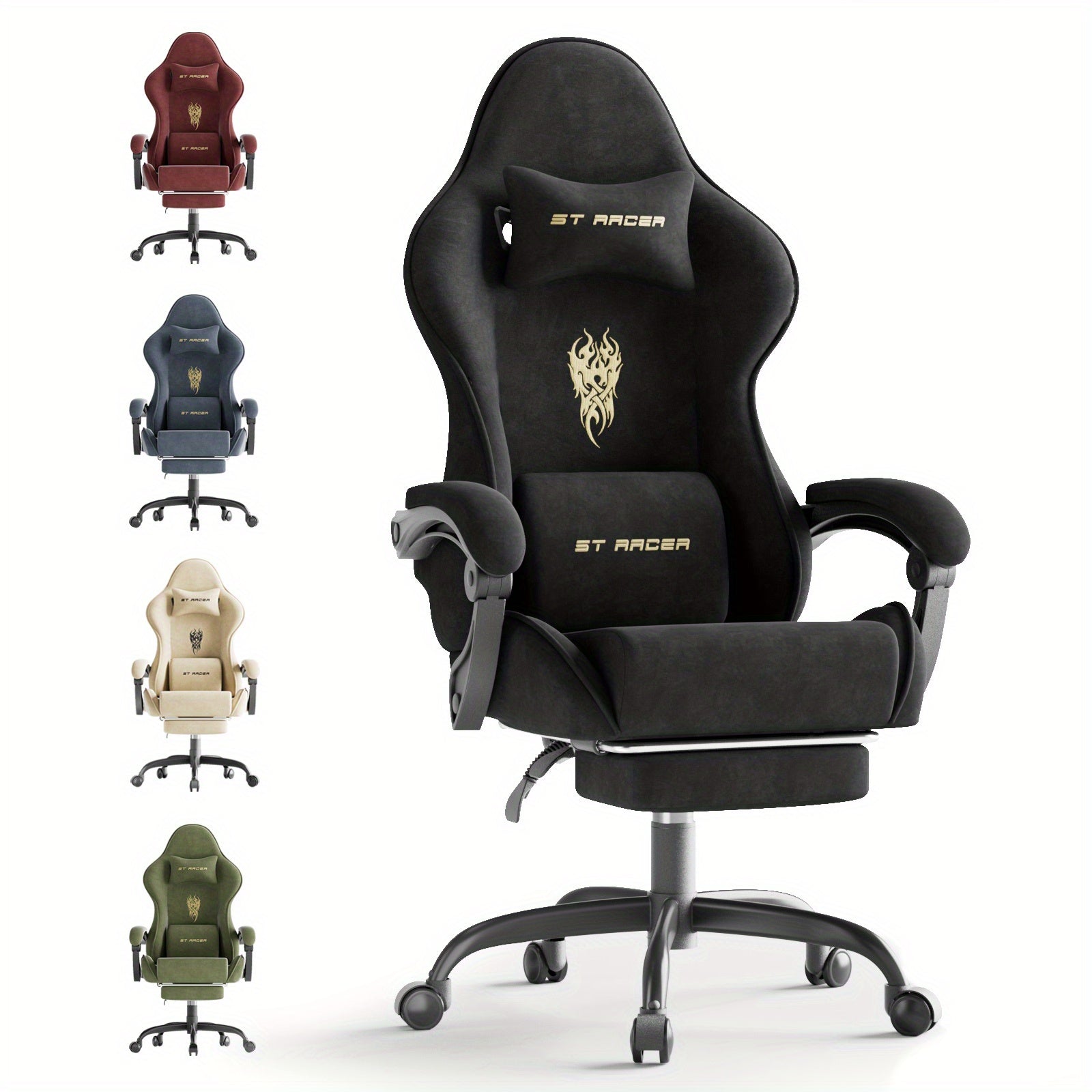 Gaming Chair shown in the Black option