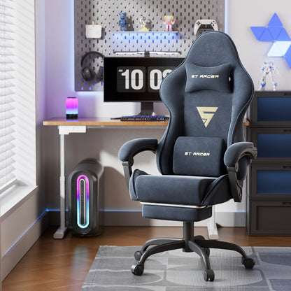 Velvet Gaming Chair, High-Back Gaming Seat for Comfortable Everyday Seating detail image - detail view 15