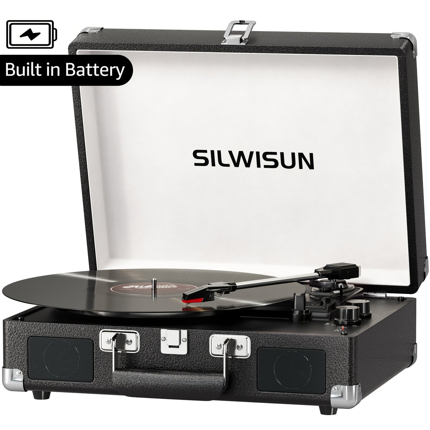 Vinyl Record shown in the Black option
