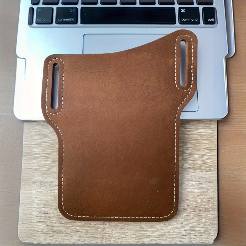 Waist Bag – 7 Inch, Cowhide Leather Phone Waist Belt – detail view 9