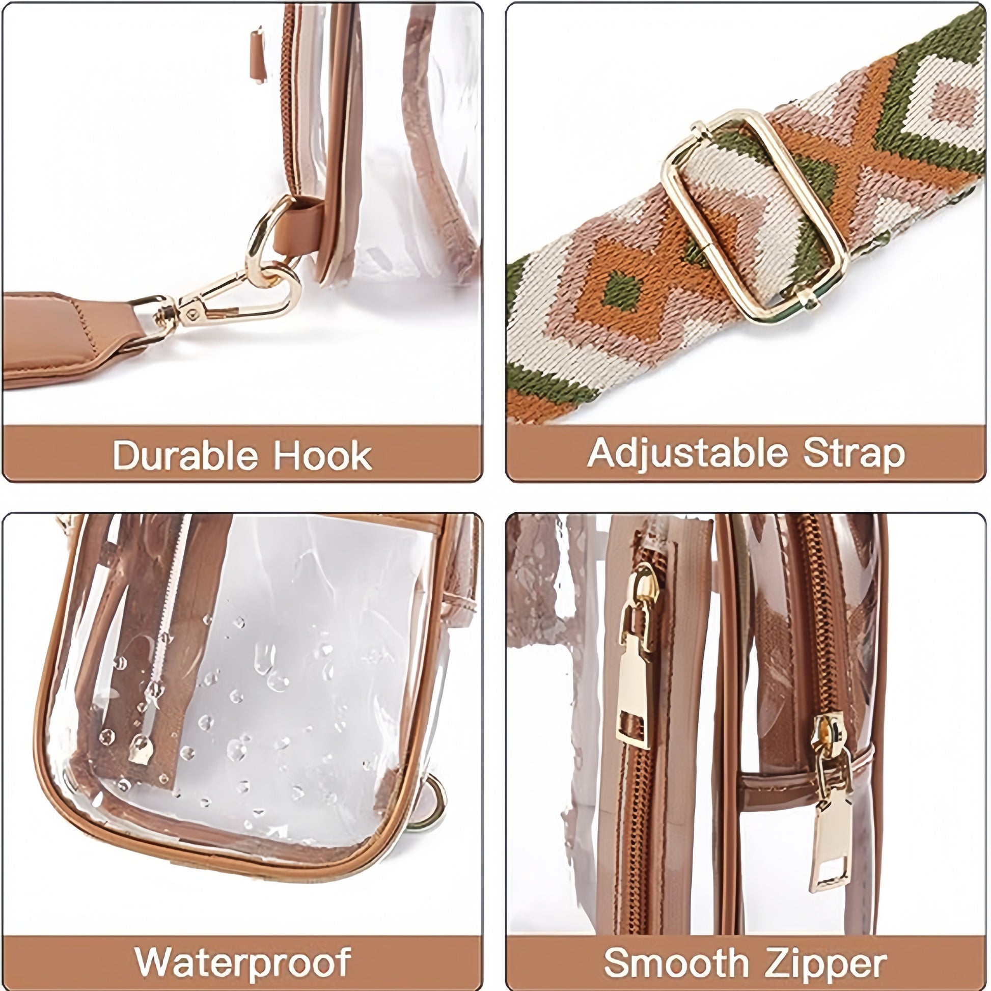 Waist Bag – Clear, Transparent, Adjustable Strap – detail view 14