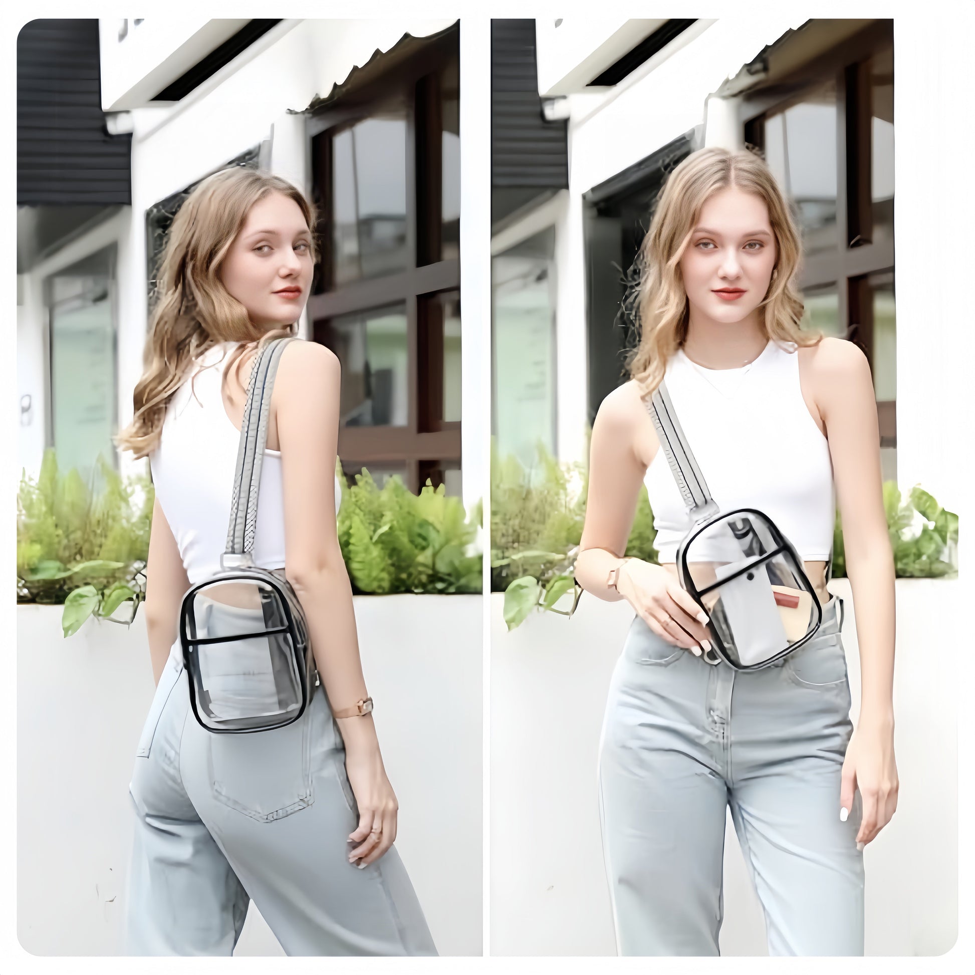 Waist Bag – Clear, Transparent, Adjustable Strap – detail view 18