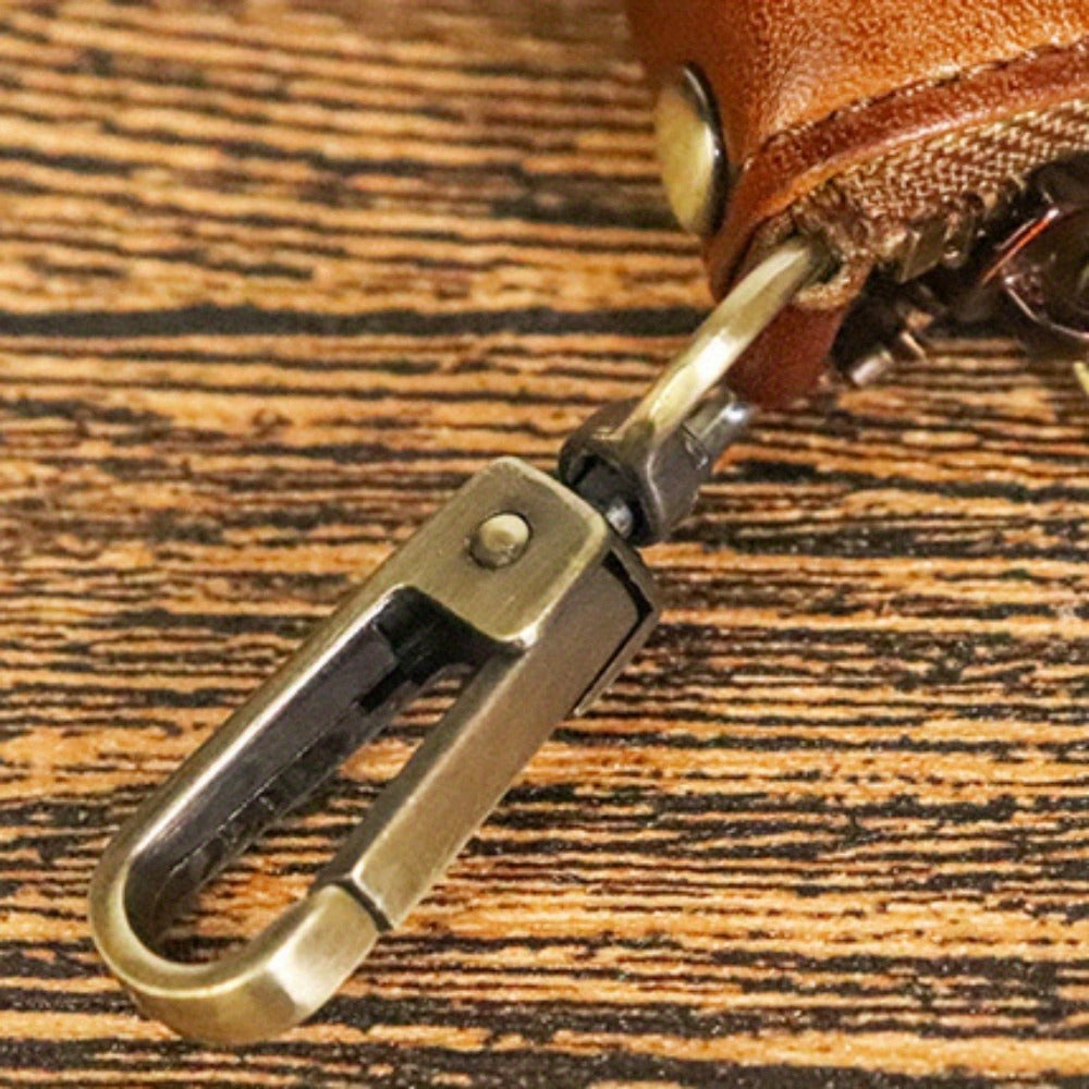 Waist Bag – Genuine Cowhide Key Holder Zippered – detail view 8