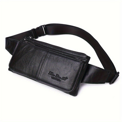 Waist Bag – Genuine Leather, Adjustable Strap, Lightweight, for Travel – detail view 16