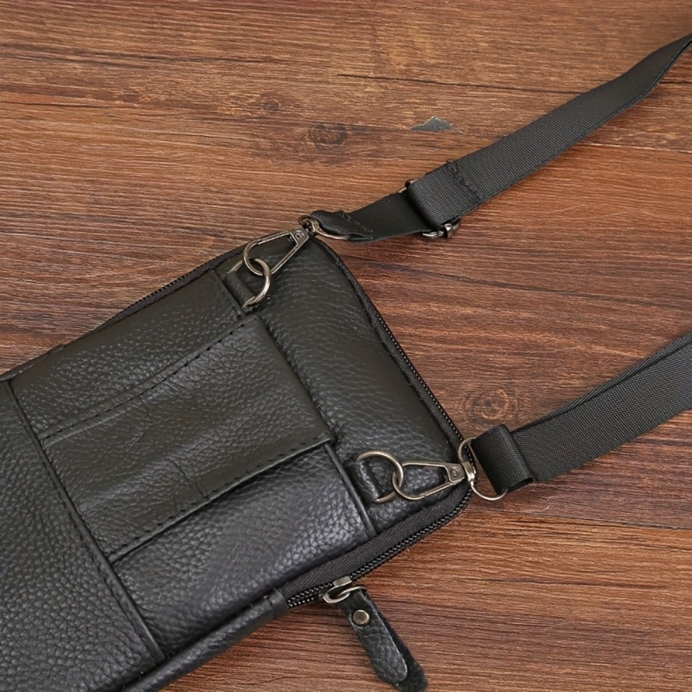 Waist Bag – Genuine Leather, for Everyday Use – detail view 2